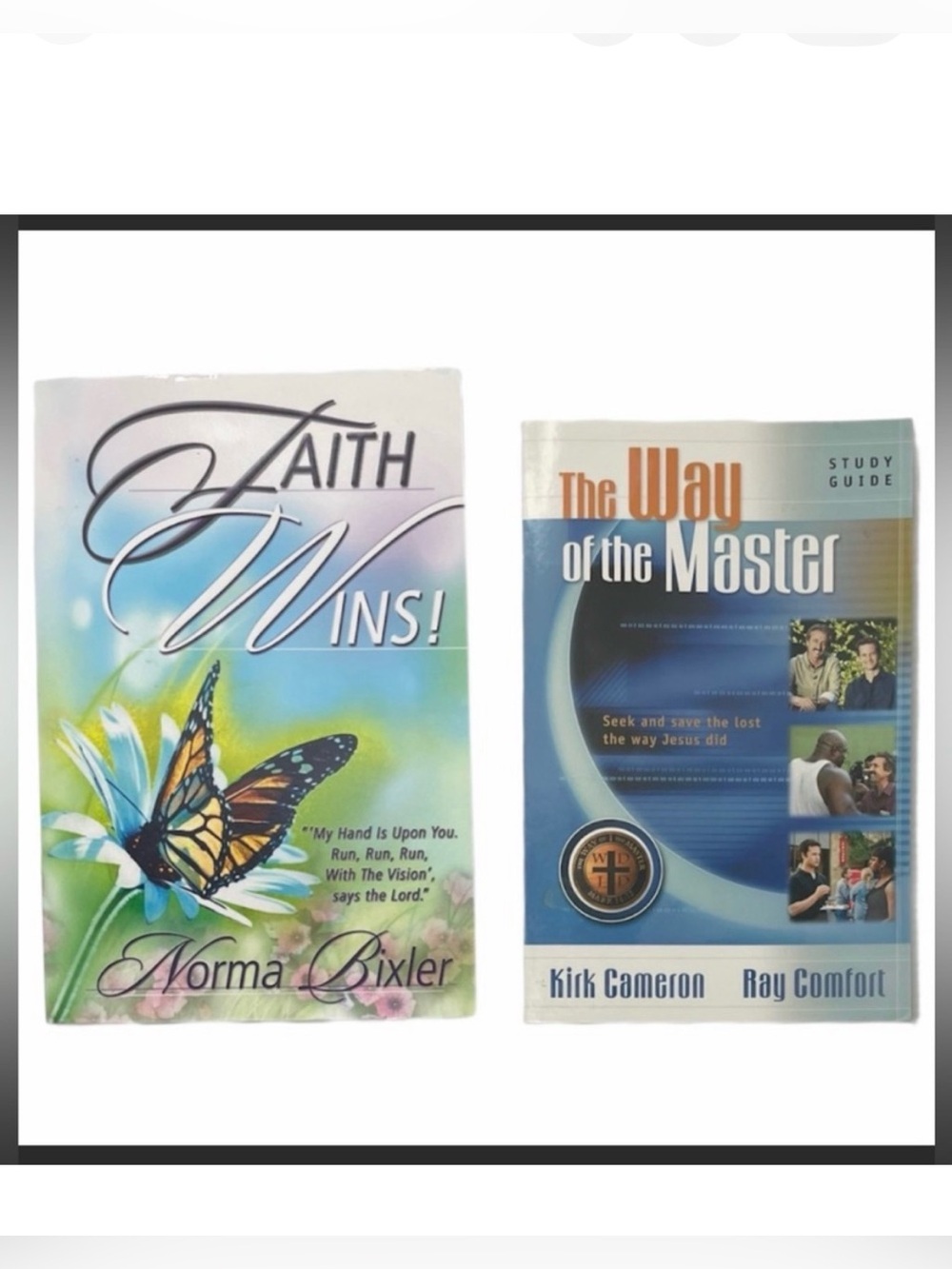 Christian Book Bundle: Kirk Cameron Way of the Master & Faith Wins! Religious